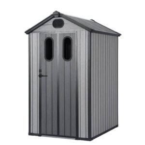 Aoodor-4-x-5-FT-Outdoor-Resin-Storage-Shed (1) Aoodor 4 x 5 FT Outdoor Resin Storage Shed - 4 x 5 FT