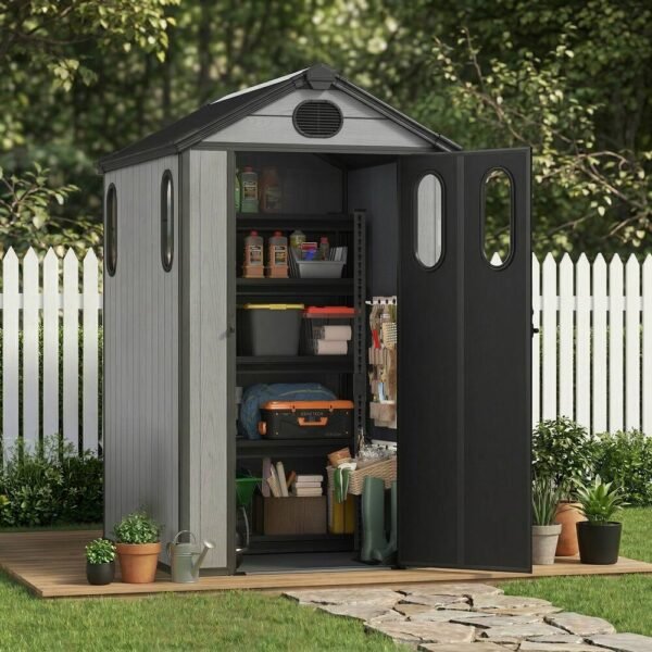 Aoodor-4-x-5-FT-Outdoor-Resin-Storage-Shed Aoodor 4 x 5 FT Outdoor Resin Storage Shed - 4 x 5 FT
