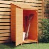 vidaXL Garden Shed Brown 21.7"x20.5"x44.1" Solid Wood Fir - 21.7" x 20.5" x 44.1"