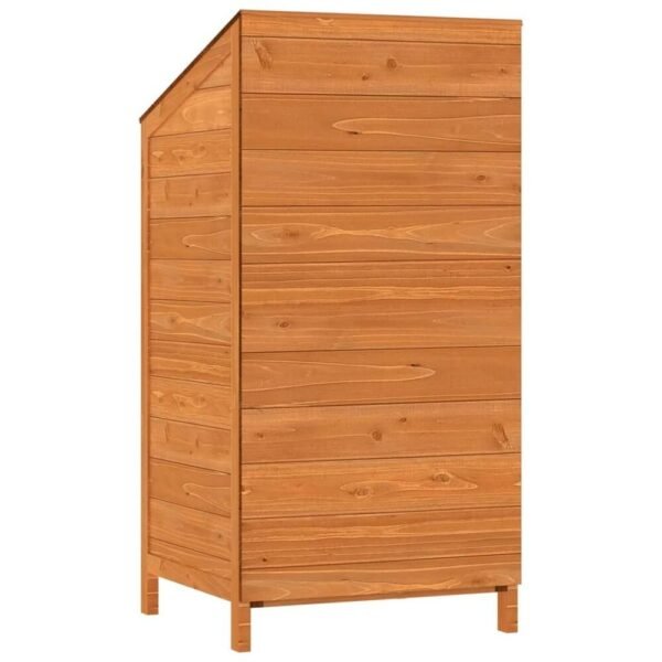 vidaXL Garden Shed Brown 21.7"x20.5"x44.1" Solid Wood Fir - 21.7" x 20.5" x 44.1"